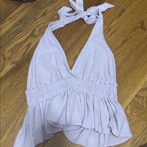 Women's Halter Top in Light Purple